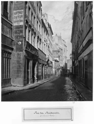Rue des Bourdonnais (desde rue de Rivoli) París 1858-78